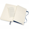 Блокнот MOLESKINE CLASSIC SOFT EXPANDED LARGE нелинованный, синий сапфир QP618EXPB20